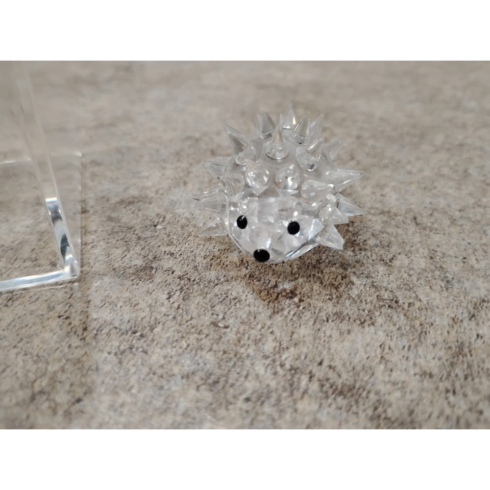 Swarovski Crystal Hedgehog " In A Summer Meadow" W/ Box Figurine Collectible